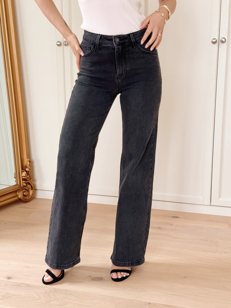 Jeansy wide leg Tobbaco - obrazek 13