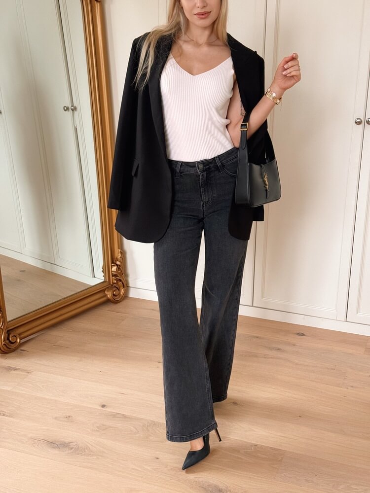 Jeansy wide leg Tobbaco - obrazek 12